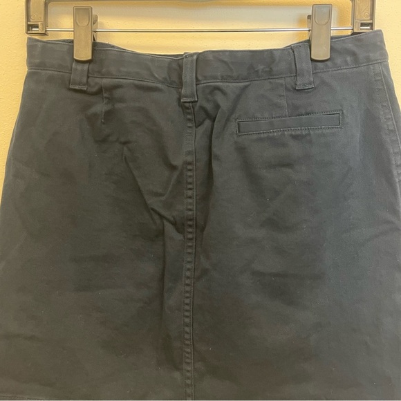 Lands End Mini Skort Blue Button Zipper Cotton Blend Solid with Pockets Girls 16 - Picture 10 of 12